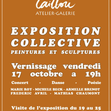 Vernissage de l’exposition collective au Caillou le 17 octobre 2025